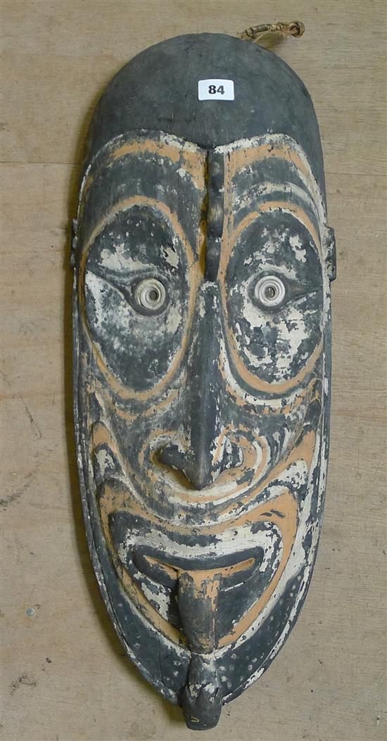Large Papua New Guinea carved mask